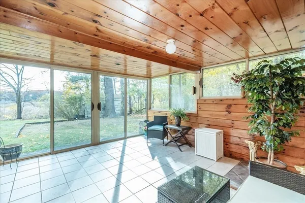 a living room filled with furniture