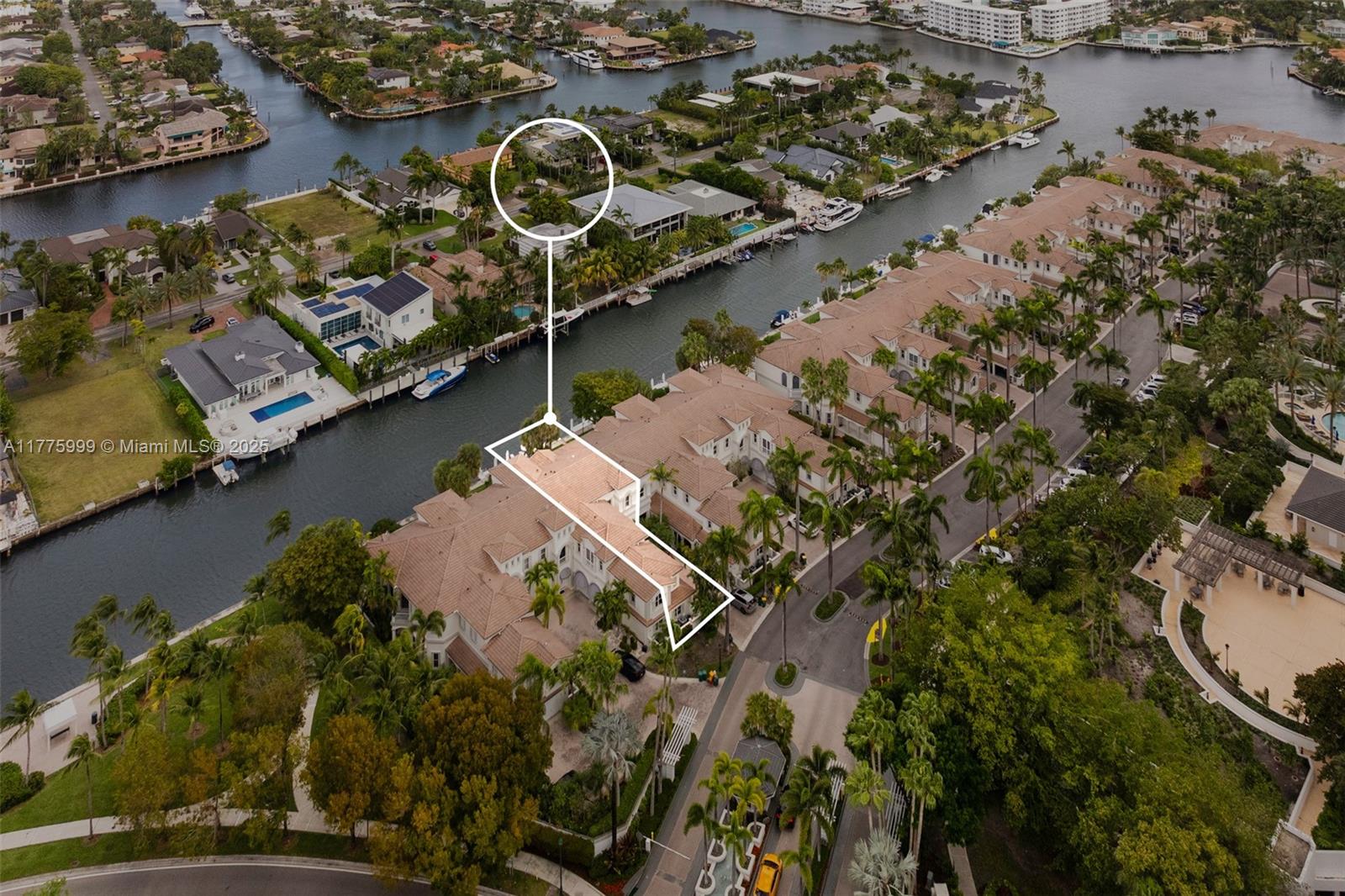 3707 Northeast 214th Street, Unit 14 Aventura, FL 33180 - Photo 45 of 47 an aerial view of a house with a lake view