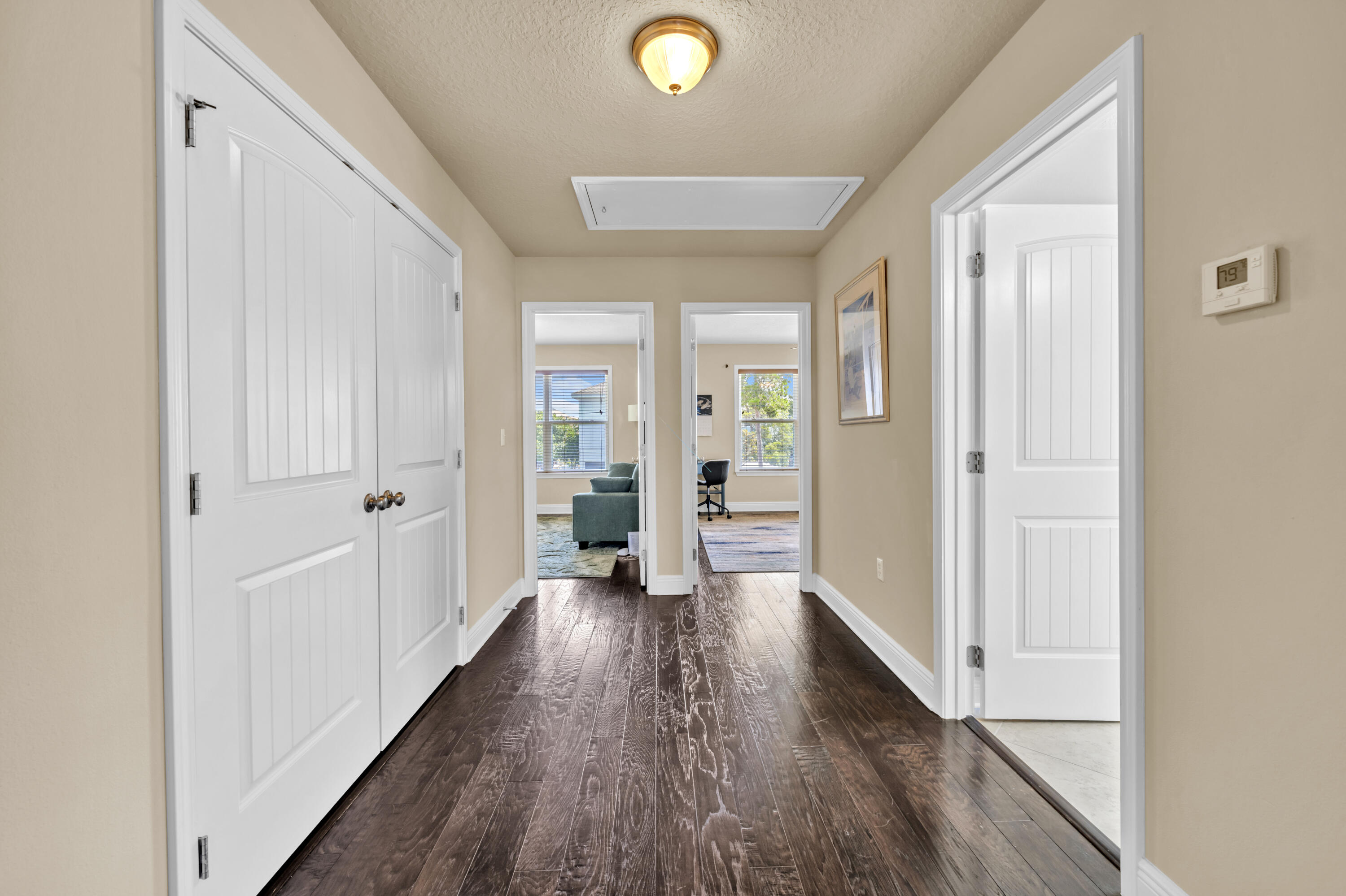 19 Topside Drive Inlet Beach, FL 32461 - Photo 13 of 28 a view of a hallway with wooden floor