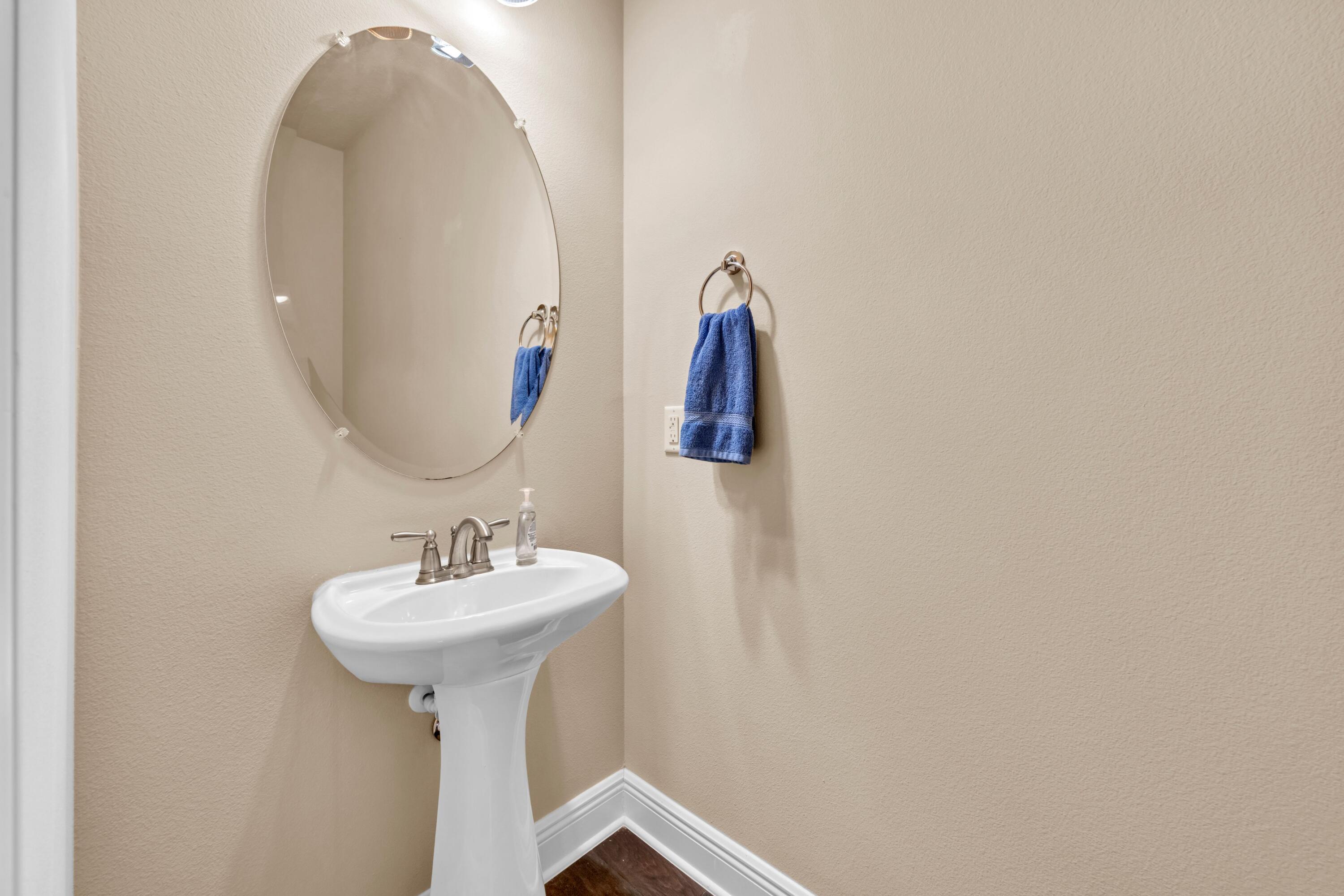 19 Topside Drive Inlet Beach, FL 32461 - Photo 26 of 28 a bathroom with a sink and a mirror