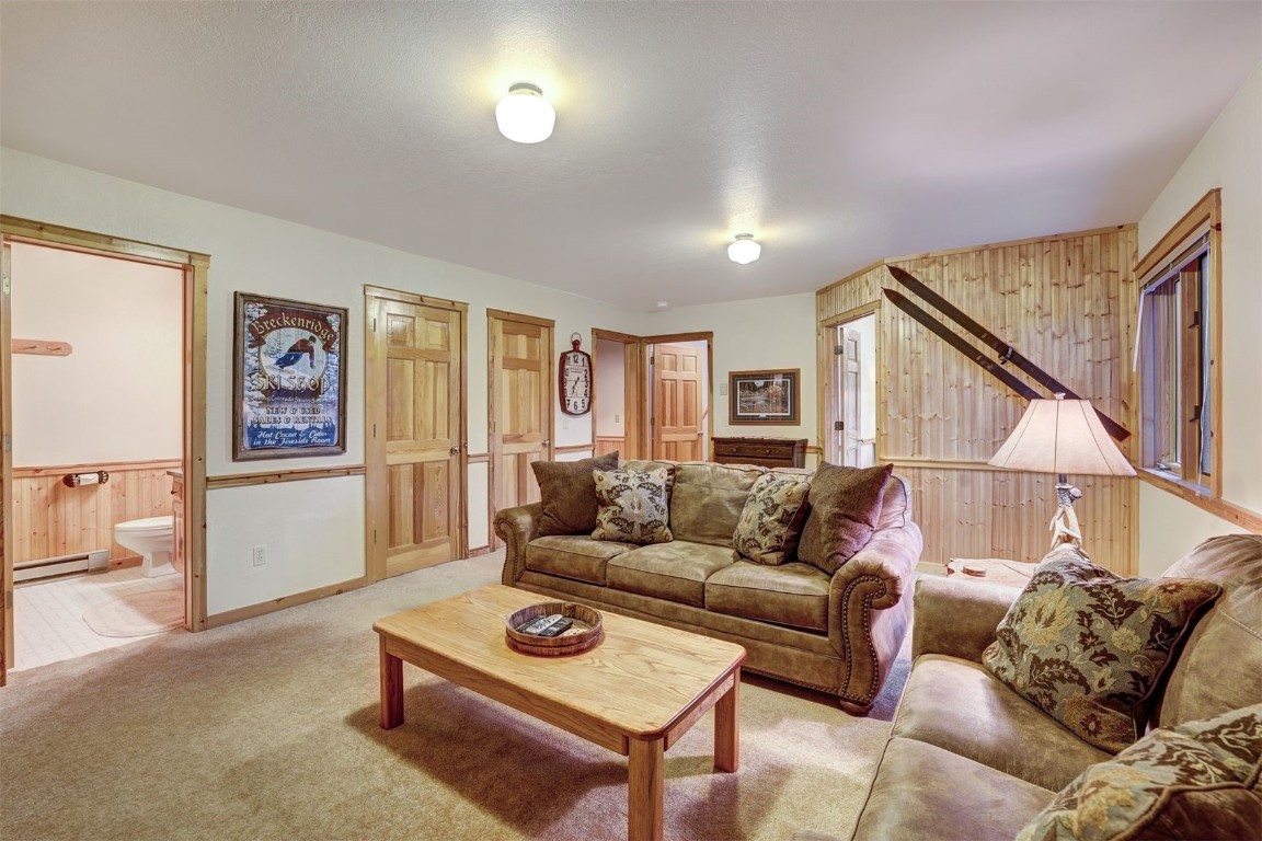 2502 Boreas Pass Road Breckenridge, CO 80424 - Photo 27 of 34 Lower level family room is an ideal respite, or play place for the kids, (of all ages).