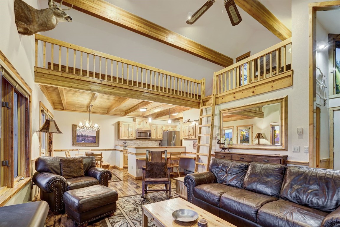 2502 Boreas Pass Road Breckenridge, CO 80424 - Photo 6 of 34 Notice the cozy sleeping loft overlooking the living area.