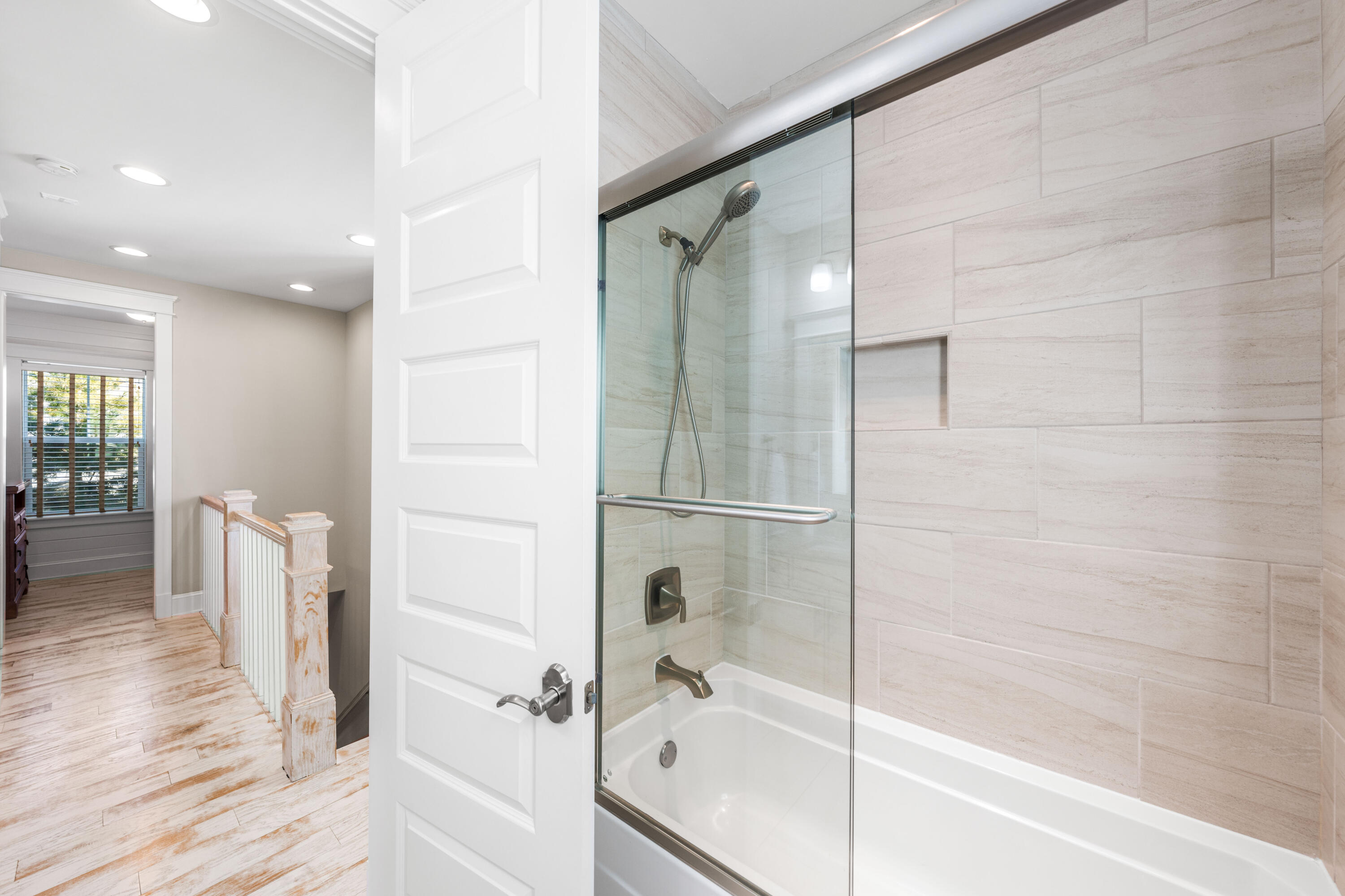 27 Federal Street Inlet Beach, FL 32461 - Photo 51 of 74 a bathroom with a bathtub and a shower