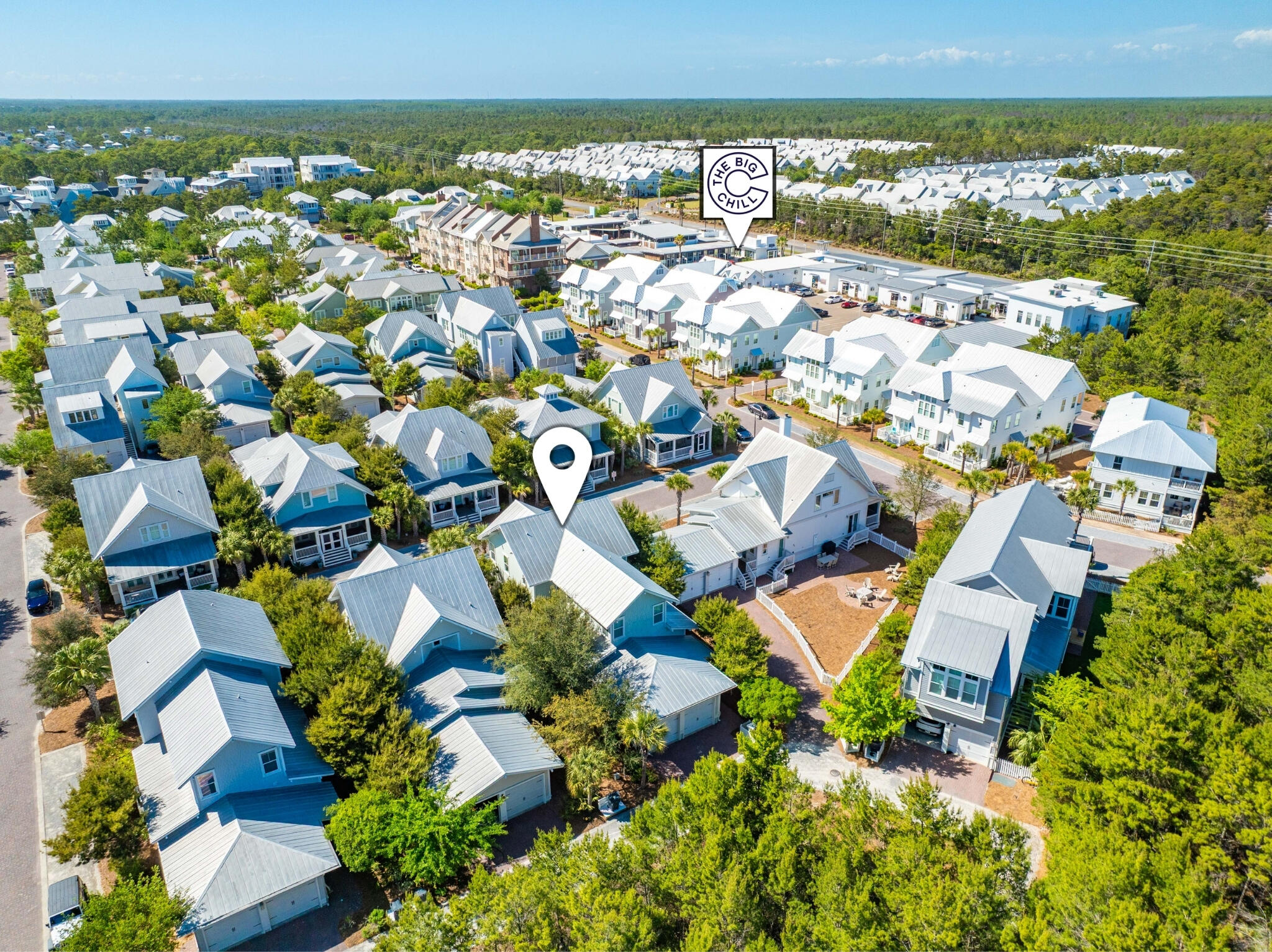 27 Federal Street Inlet Beach, FL 32461 - Photo 56 of 74 an aerial view of residential houses with outdoor space