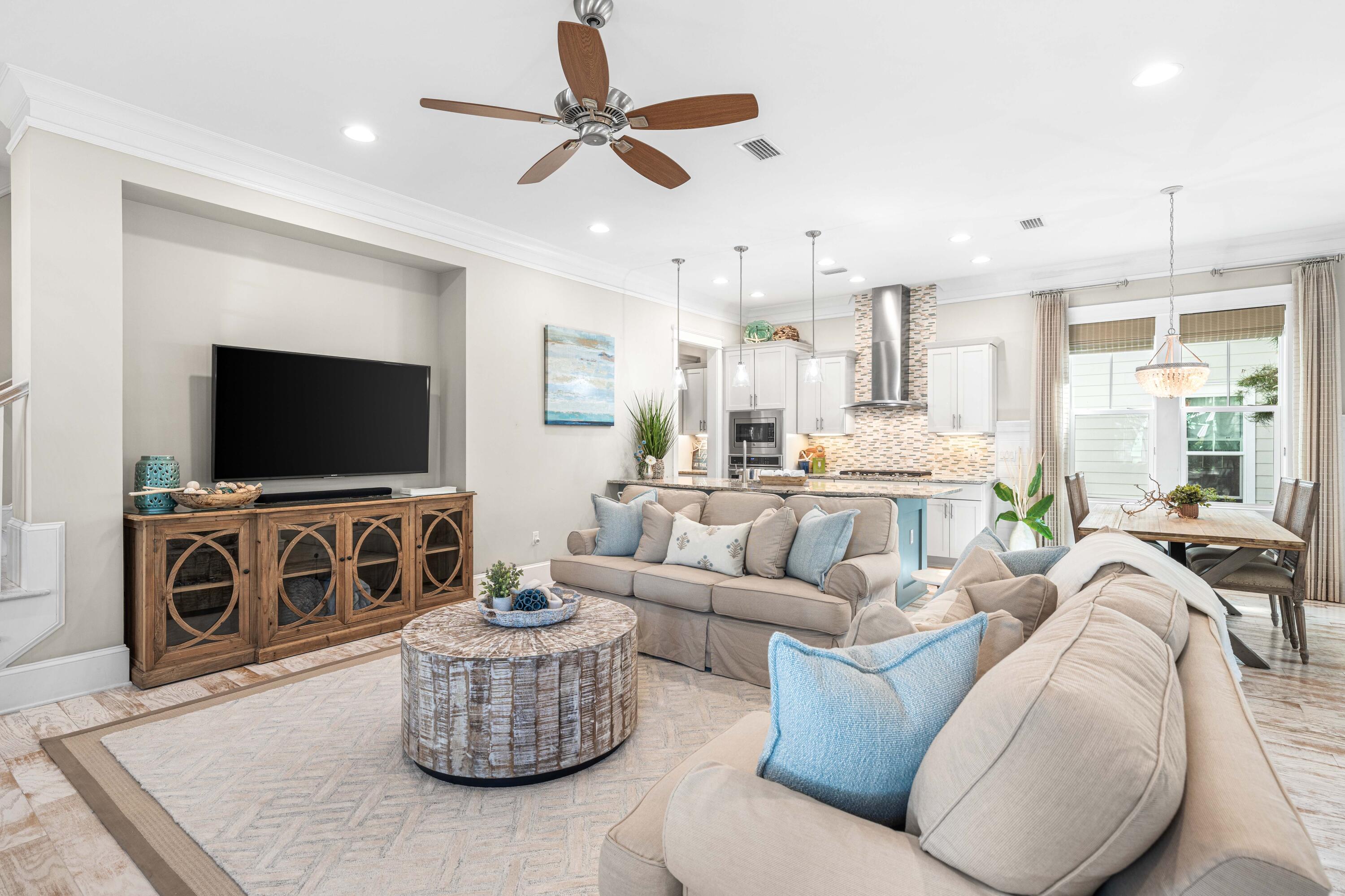 27 Federal Street Inlet Beach, FL 32461 - Photo 10 of 74 a living room with furniture and a flat screen tv