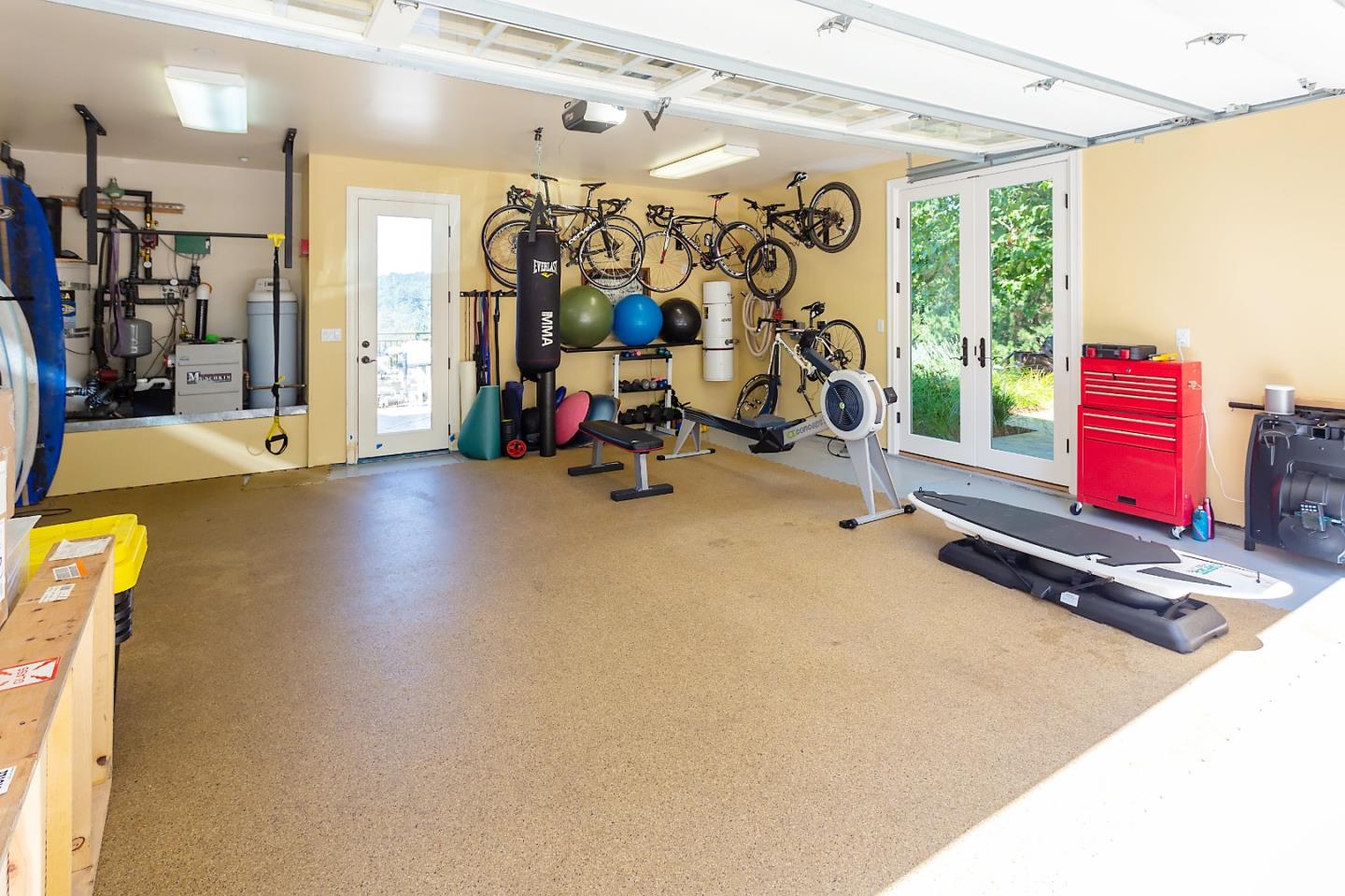 595 Day Valley Road Aptos, CA 95003 - Photo 35 of 37 a view of a room with gym equipment