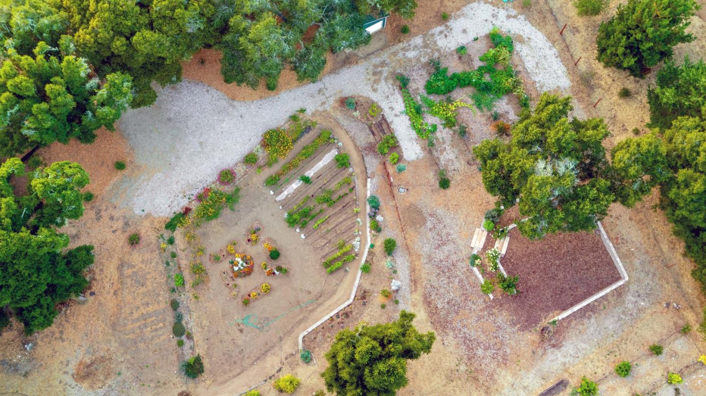 595 Day Valley Road Aptos, CA 95003 - Photo 36 of 37 an aerial view of a house with a yard and garden