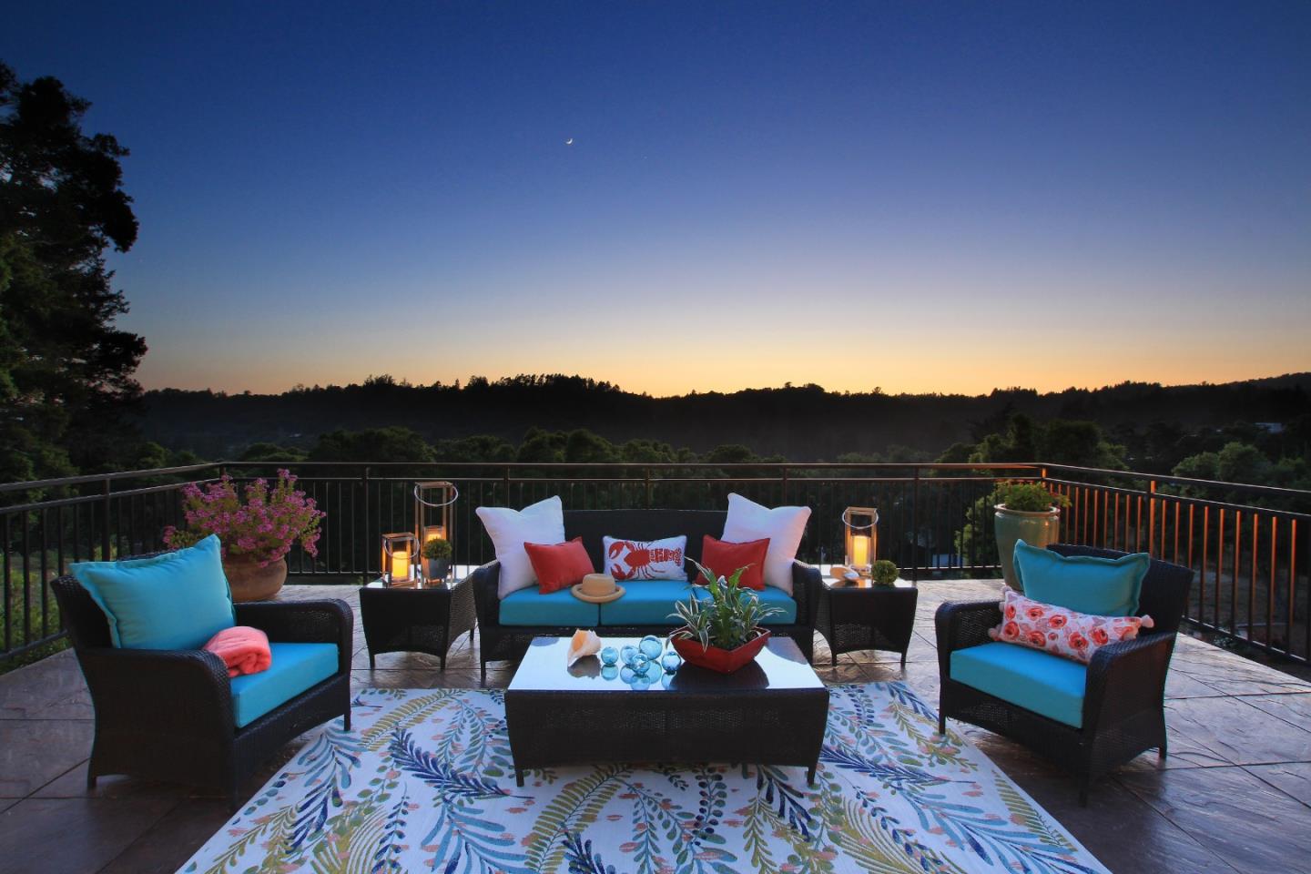 595 Day Valley Road Aptos, CA 95003 - Photo 7 of 37 a outdoor living space with furniture and city view