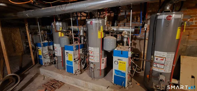 a view of water heater room