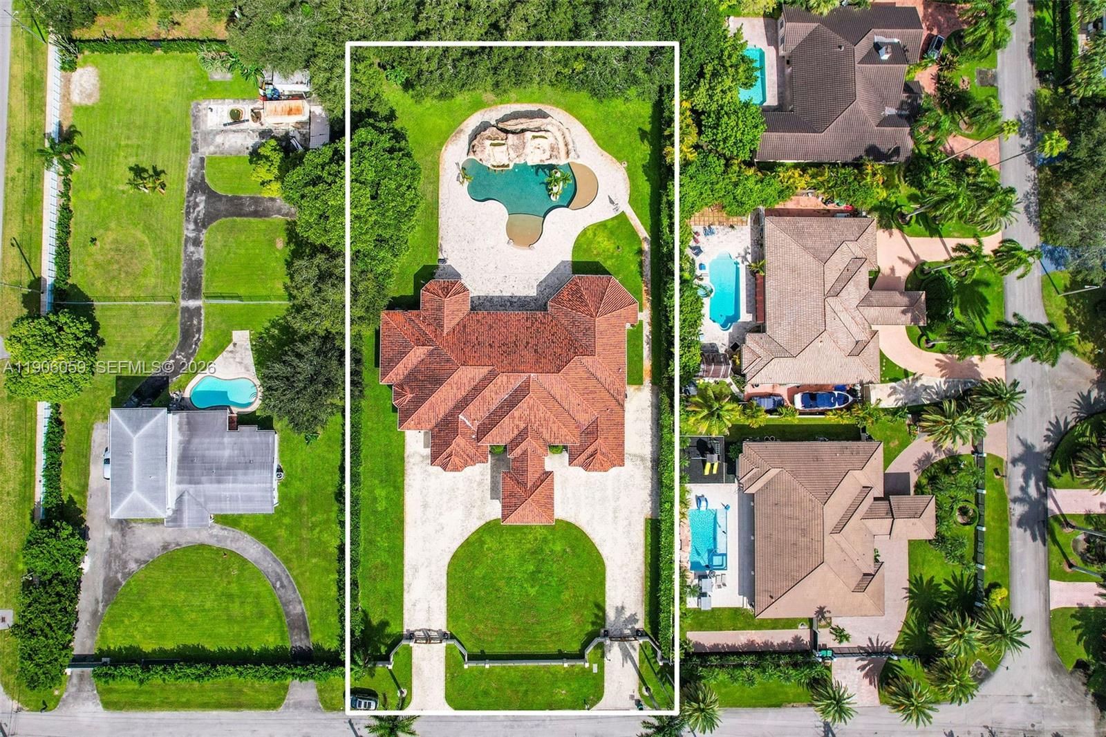 12175 Southwest 80th Street Miami, FL 33183 - Photo 53 of 56 an aerial view of a house