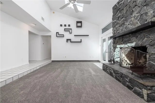 a view of a livingroom with wooden floor