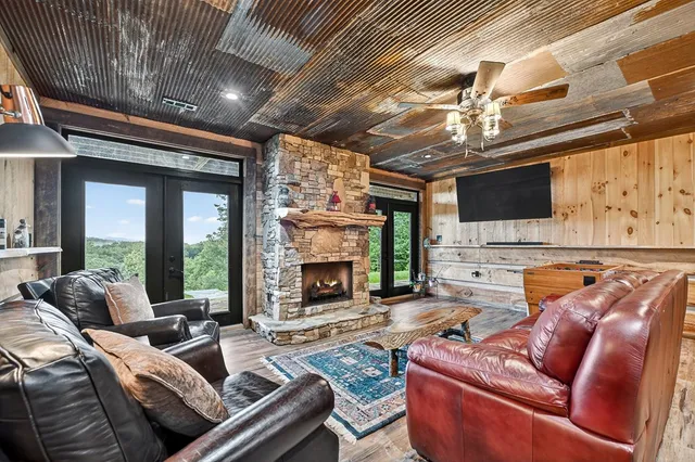 a view of table and chair with wooden floor