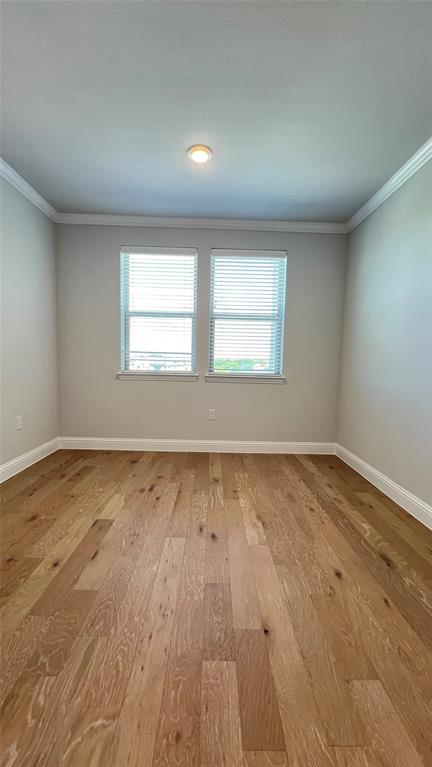 651 Watters Road, Unit 3300 Allen, TX 75013 - Photo 14 of 25 Spare room featuring crown molding and wood-type flooring