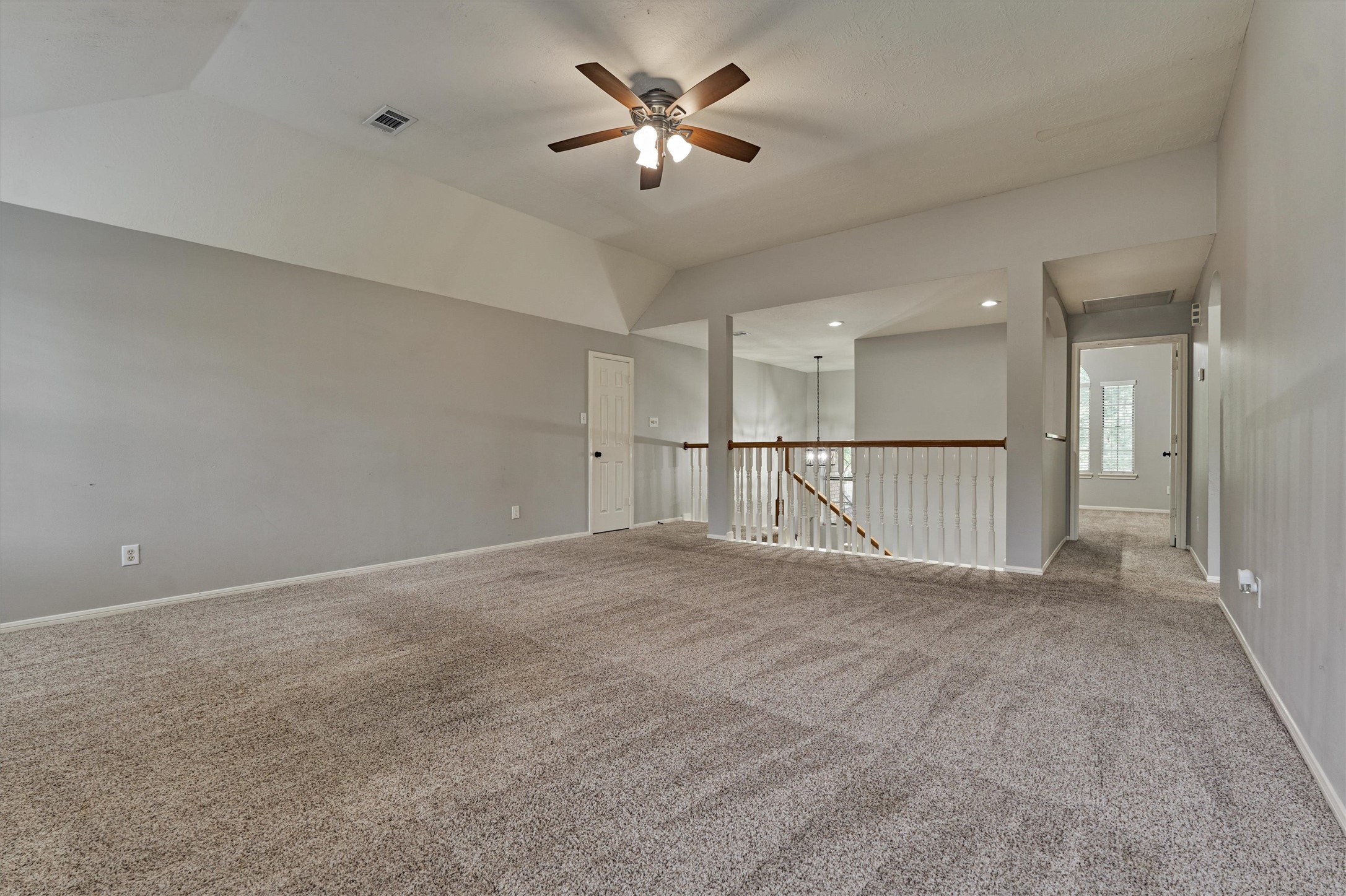 1618 Calmar Drive Spring, TX 77386 - Photo 20 of 30 a view of a livingroom with a ceiling fan