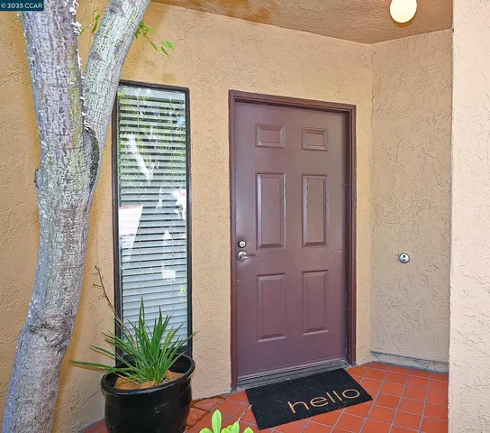 a view of a entryway door of the house