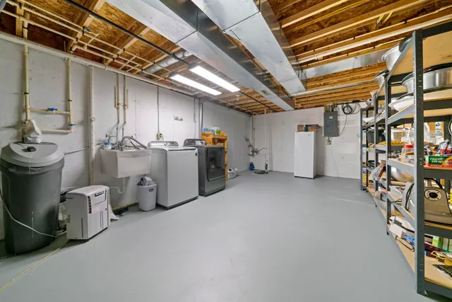 a view of storage and utility room