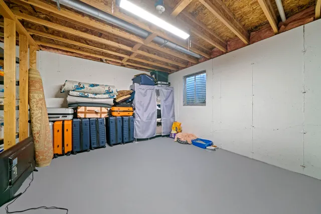 a view of storage and utility room