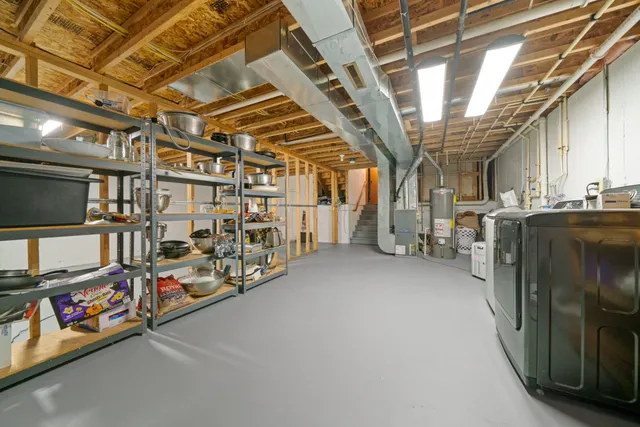 a view of a yard with an outdoor space