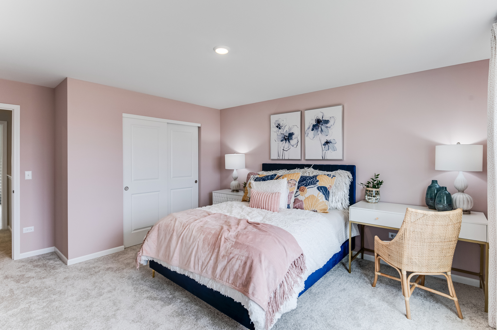 353 Danforth Drive Oswego, IL 60543 - Photo 17 of 22 a bedroom with a bed and a chair