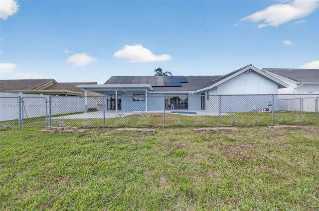 a house view with a garden space