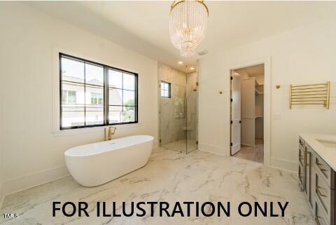 3422 Redbud Lane Raleigh, NC 27607 - Photo 10 of 14 a bathroom with a sink and a mirror