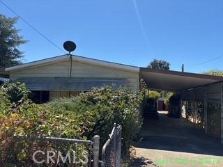 a view of a porch with a yard