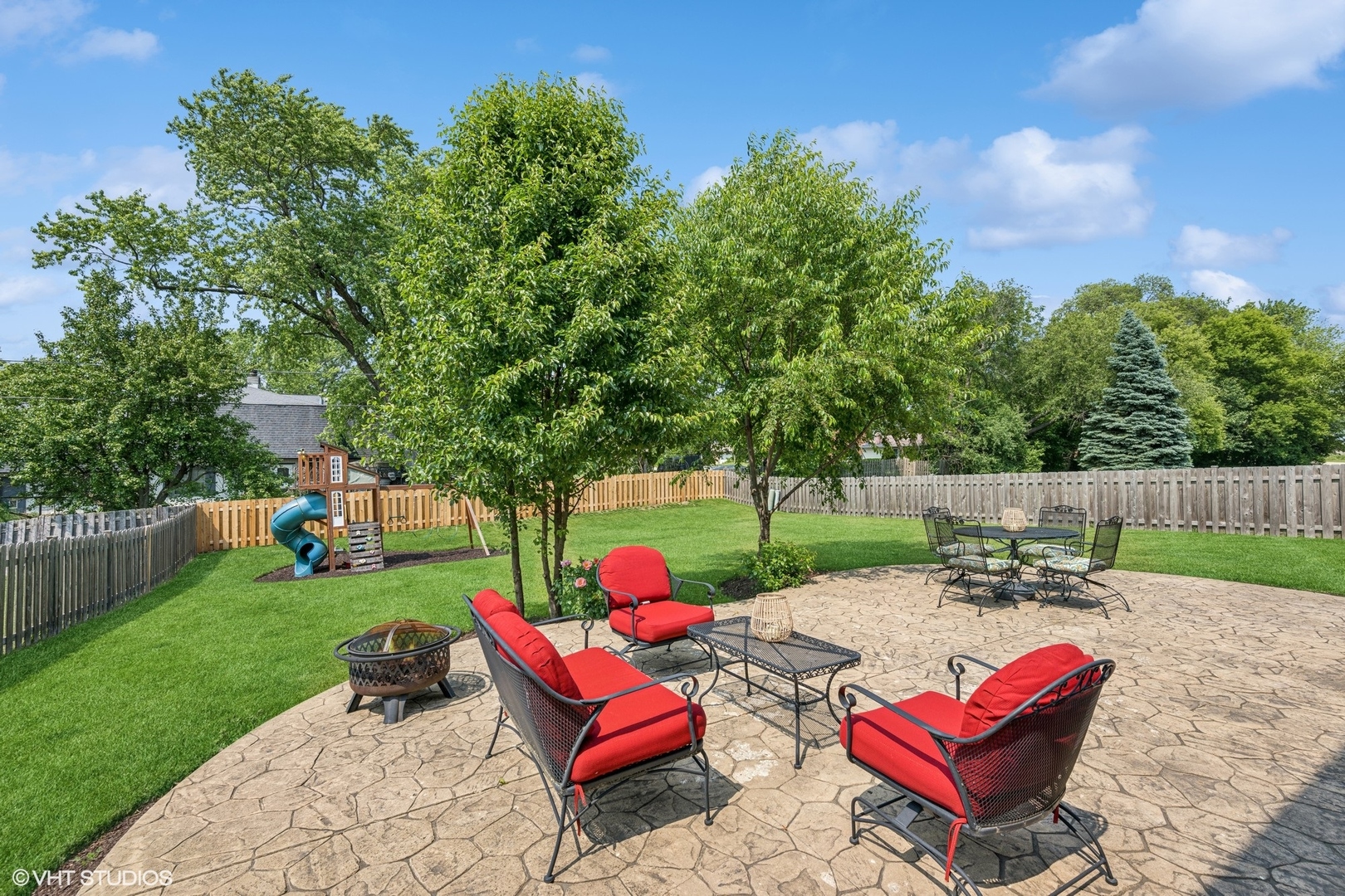 350 Sterling Circle Cary, IL 60013 - Photo 25 of 31 an outdoor sitting area with furniture and garden