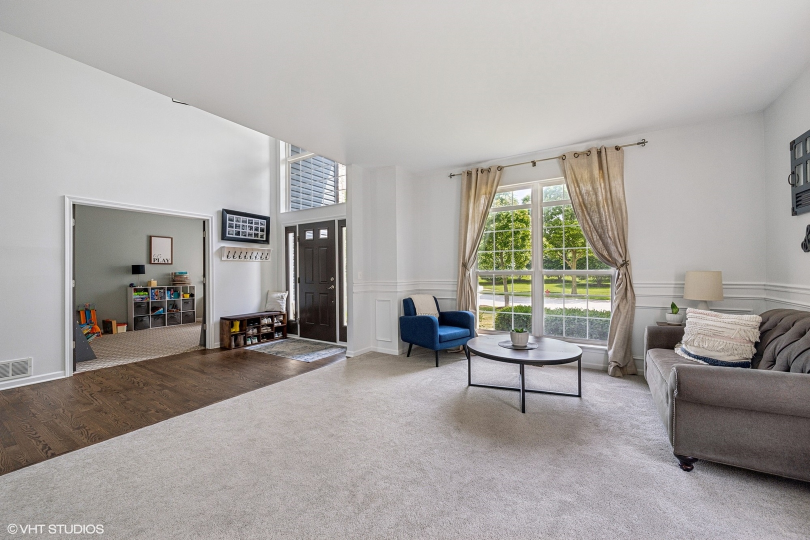 350 Sterling Circle Cary, IL 60013 - Photo 3 of 31 a living room with furniture and large windows