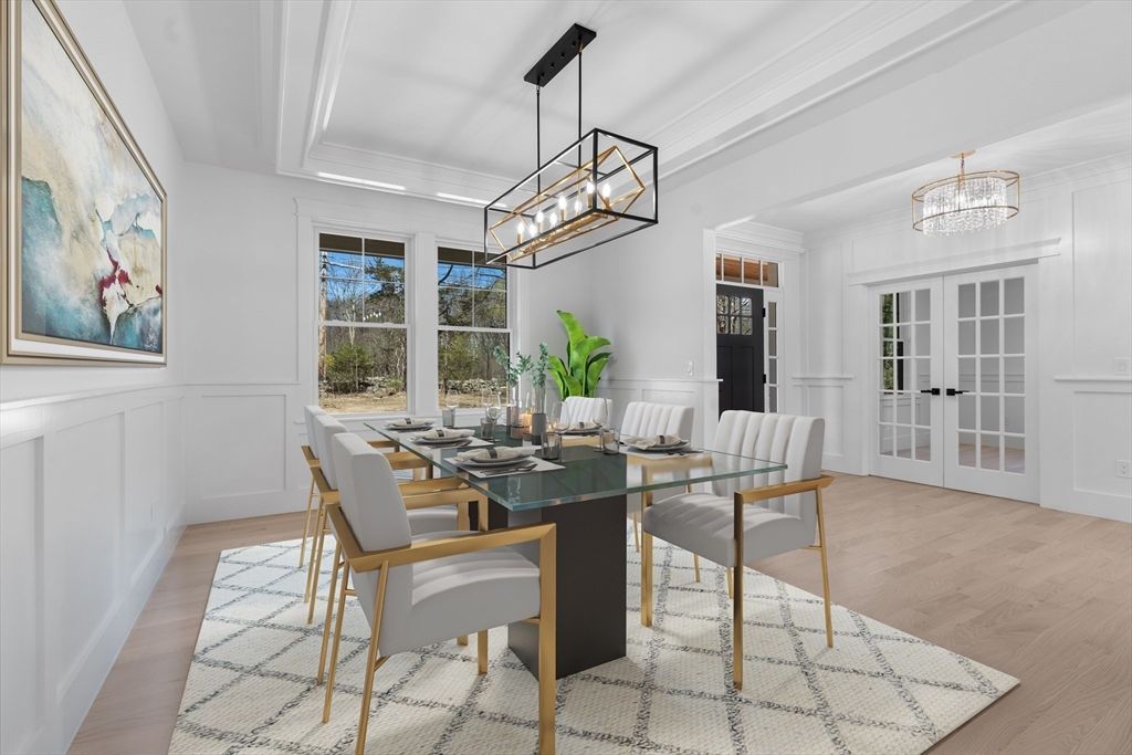 6 Sanders Lane Bolton, MA 01740 - Photo 13 of 36 a view of a dining room with furniture and window