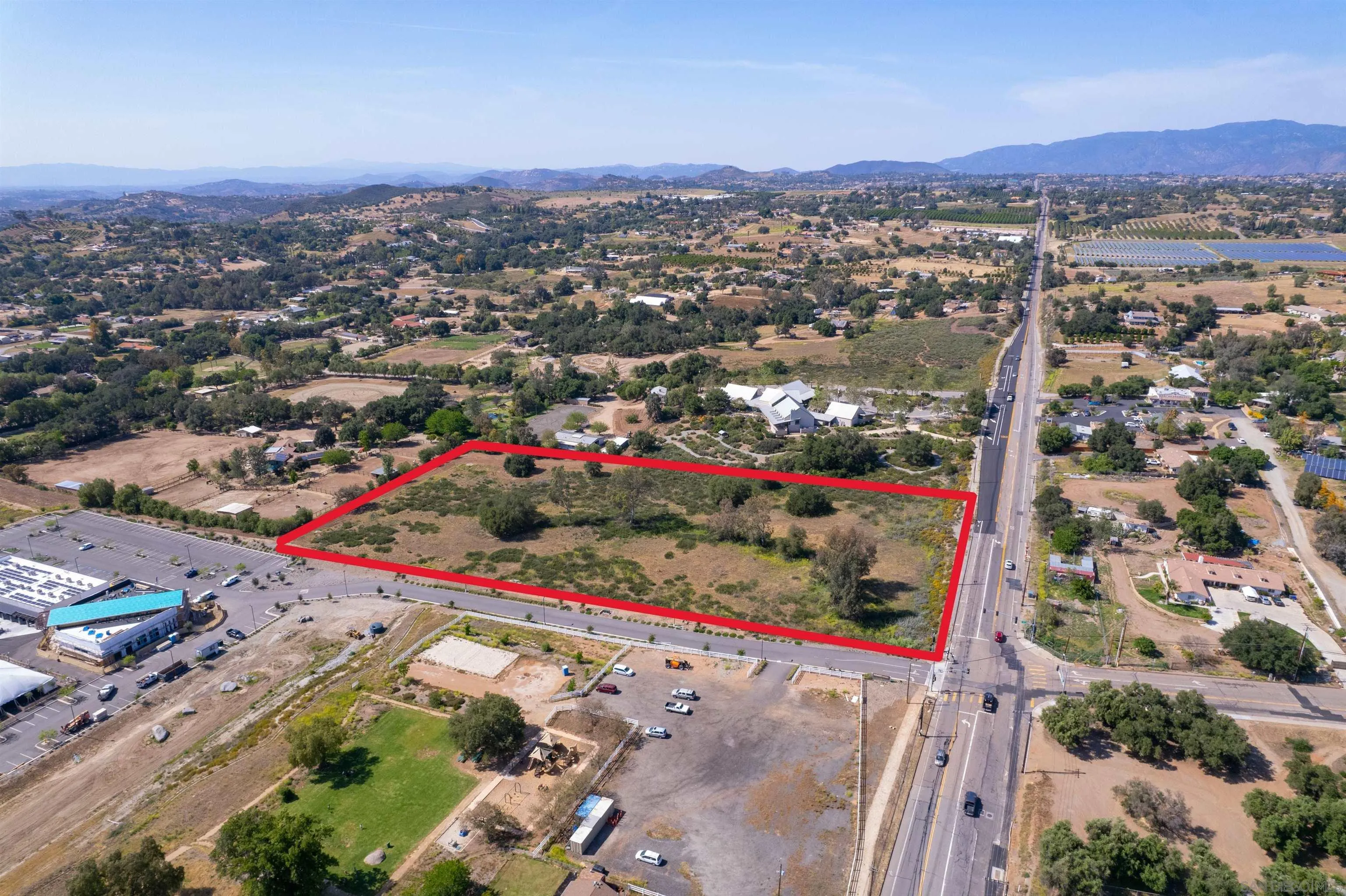 6.58-acres On Cole Grade Road Valley Center, CA 92082 - Photo 4 of 11 an aerial view of beach and residential houses
