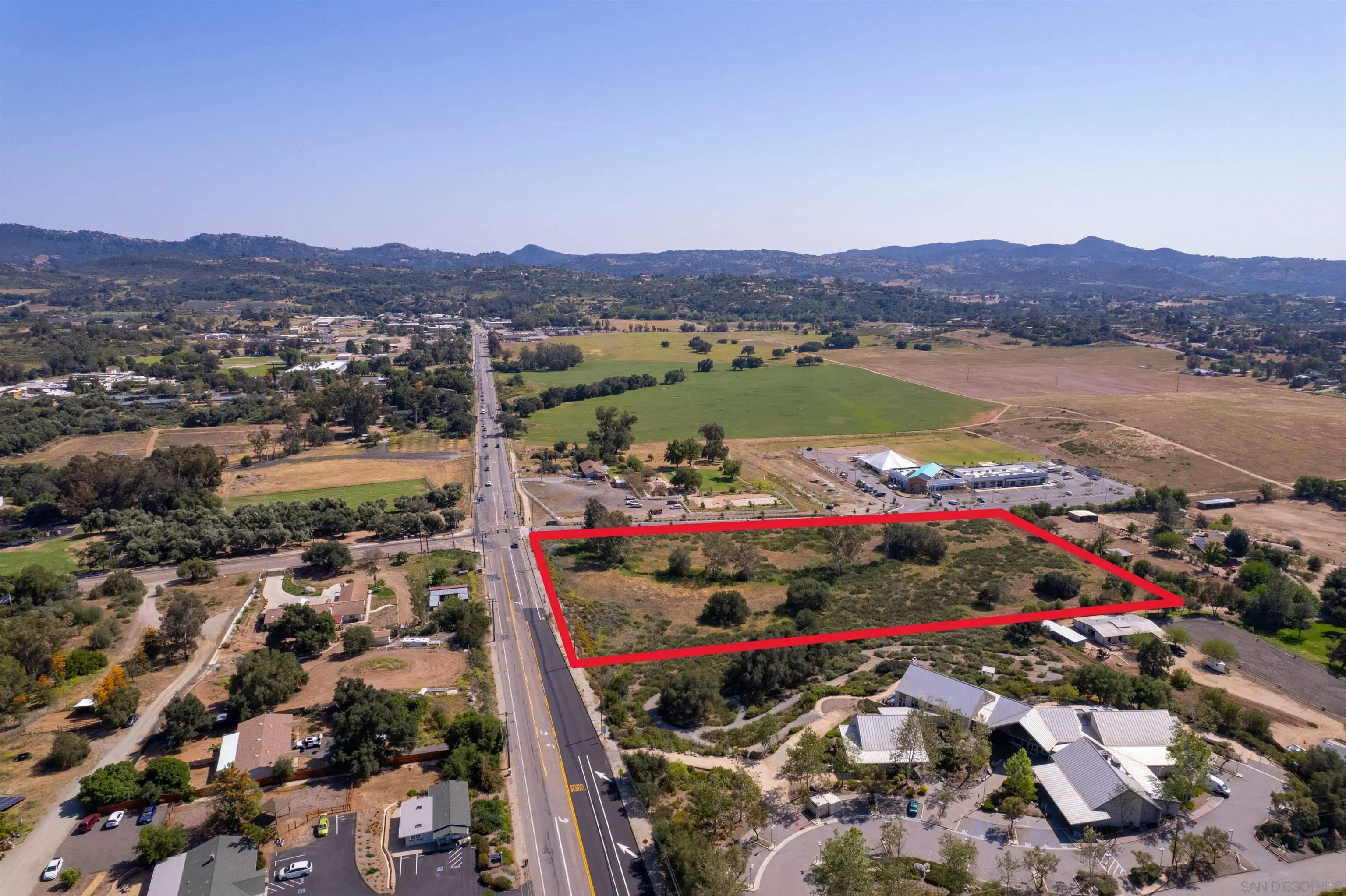 6.58-acres On Cole Grade Road Valley Center, CA 92082 - Photo 8 of 11 an aerial view of lake and residential houses