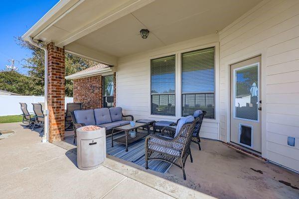 602 Christa Street Ovilla, TX 75154 - Photo 20 of 23 View of patio / terrace with an outdoor living space