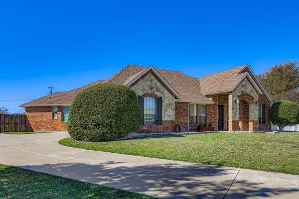 602 Christa Street Ovilla, TX 75154 - Photo 3 of 23 View of front of house featuring stone siding and brick siding