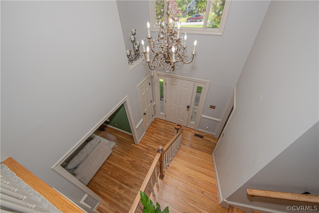 11360 Glendevon Road Chesterfield, VA 23838 - Photo 16 of 43 Entryway featuring a notable chandelier, natural l
