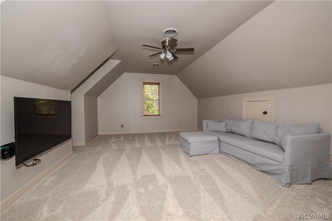 11360 Glendevon Road Chesterfield, VA 23838 - Photo 25 of 43 Bedroom 3 with new carpet, ceiling fan and room to