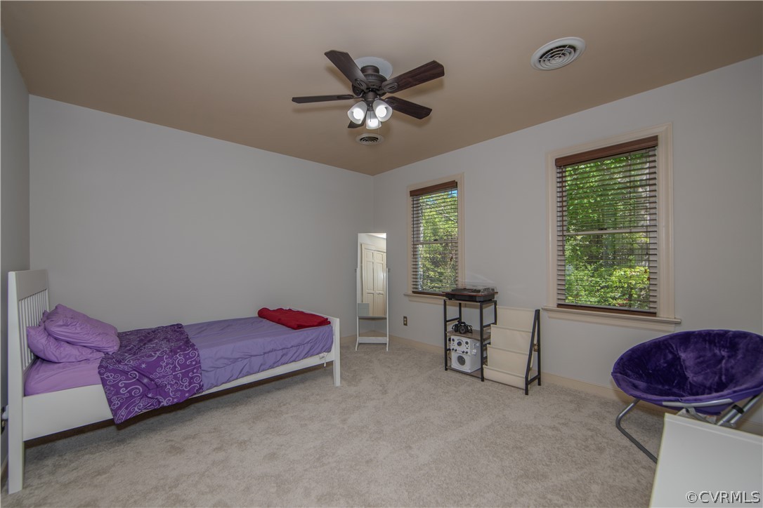 11360 Glendevon Road Chesterfield, VA 23838 - Photo 27 of 43 Bedroom 4 with new carpet and ceiling fan!