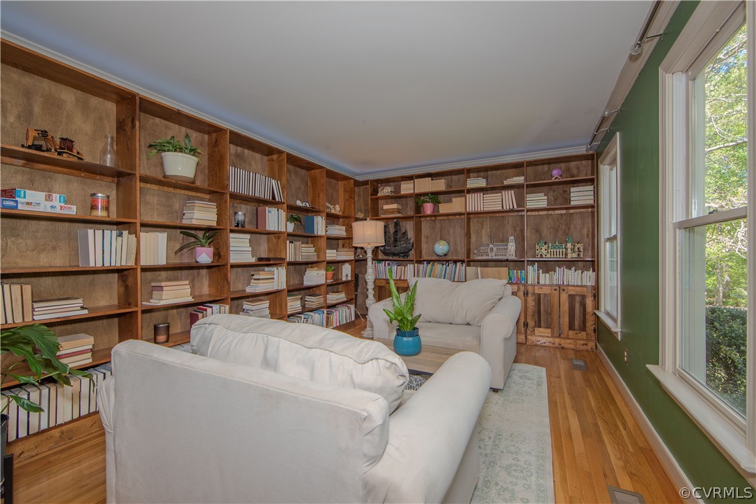 11360 Glendevon Road Chesterfield, VA 23838 - Photo 4 of 43 Living room with hardwood flooring and built in bo