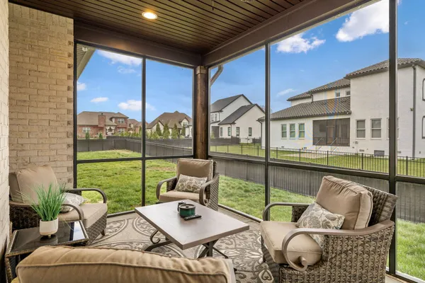 a view of an outdoor seating area