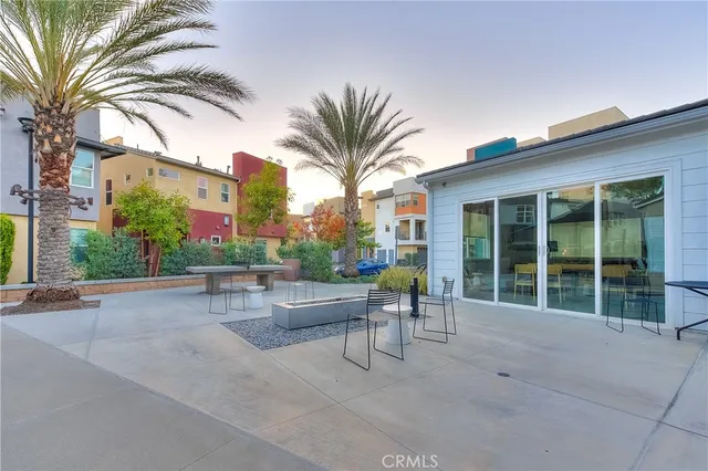 a view of a building with a outdoor space