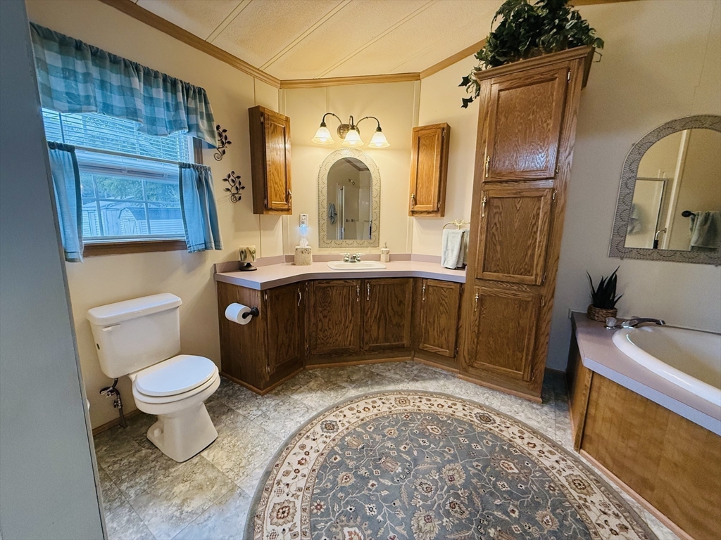 268 Palmer Road, Unit 44 Monson, MA 01057 - Photo 18 of 34 a bathroom with a sink toilet and shower