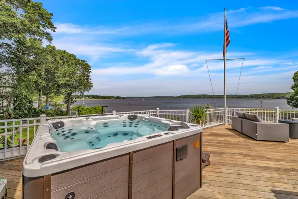 a view of outdoor space with seating space