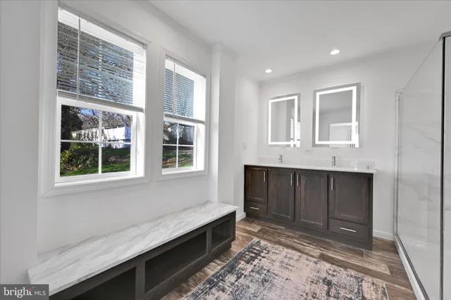 a view of an entryway with a window