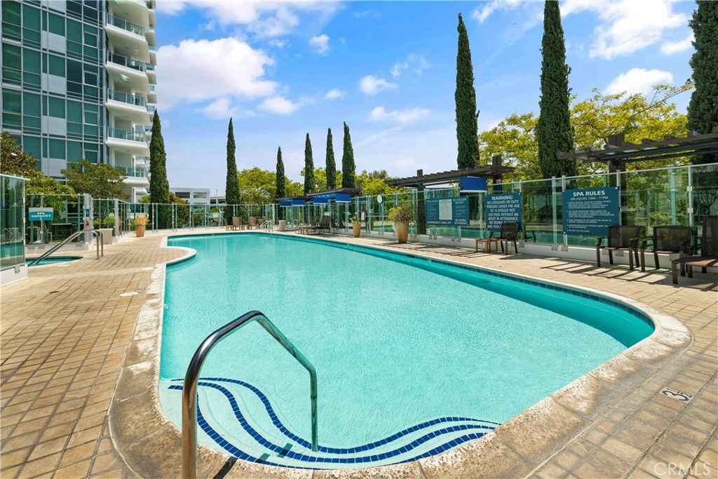3141 Michelson Drive, Unit 907 Irvine, CA 92612 - Photo 42 of 48 a view of swimming pool from a balcony