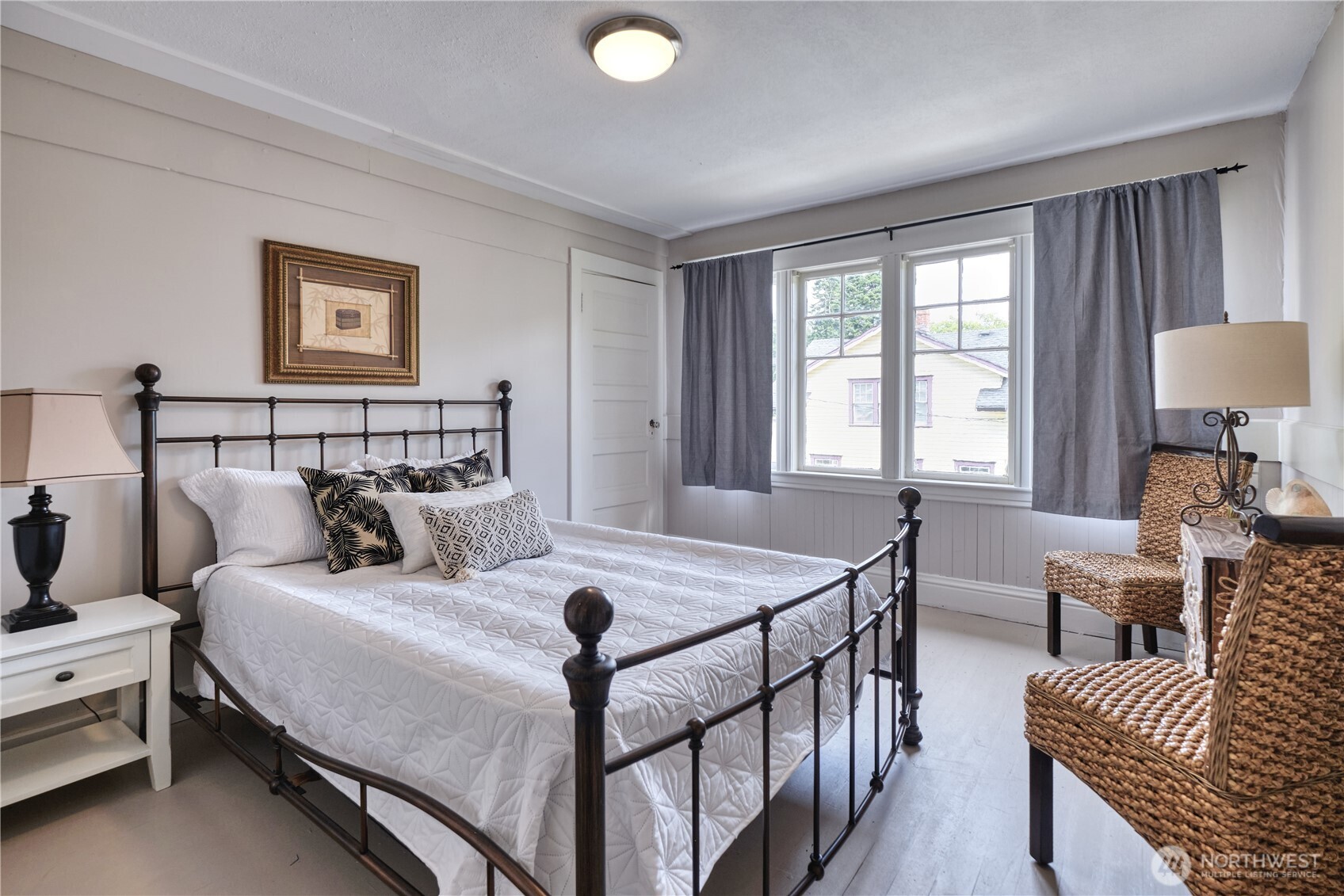 1379 Gulf Road Point Roberts, WA 98281 - Photo 22 of 37 a bedroom with a bed and a couch