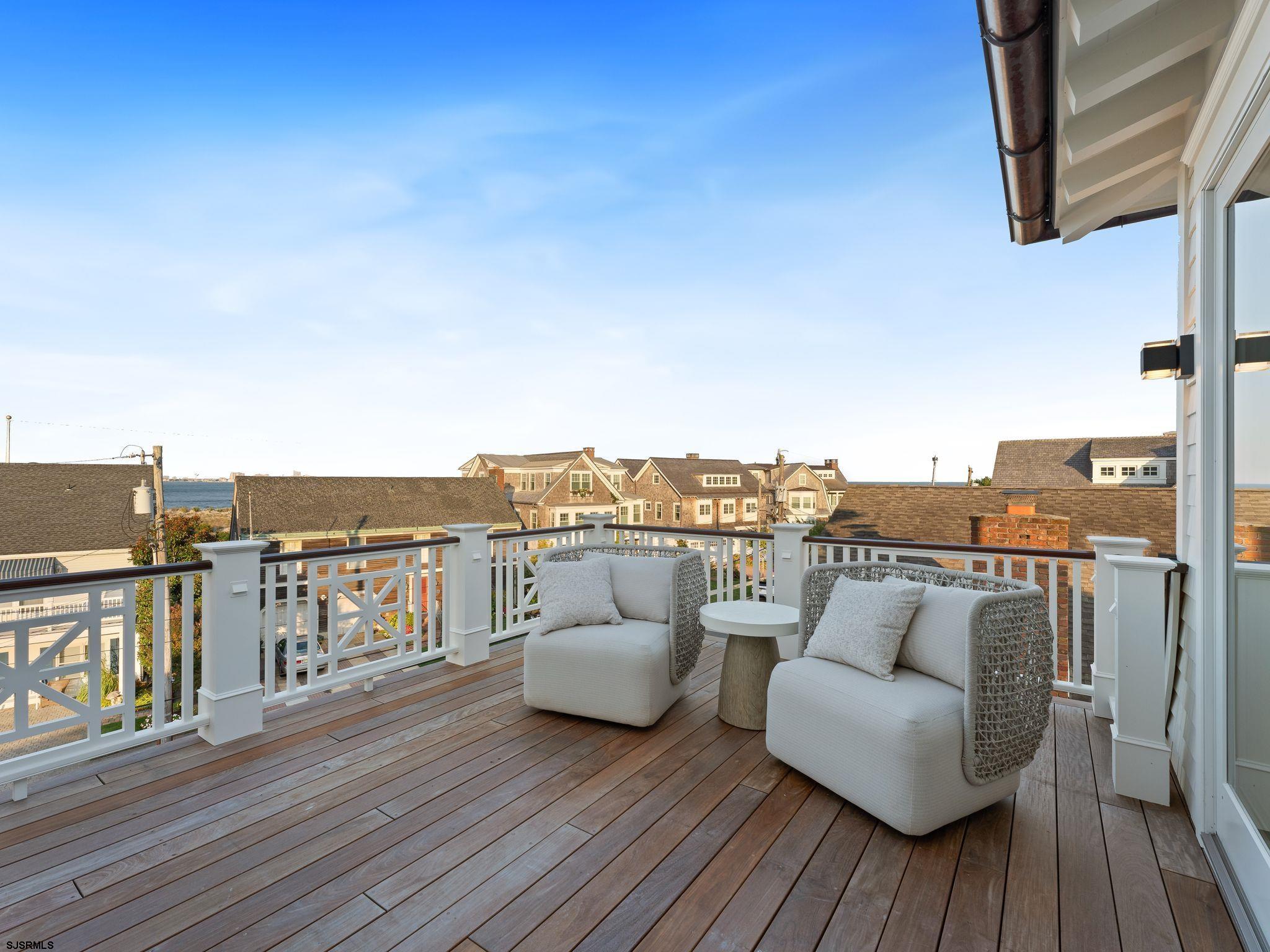 12 East Newcastle Road Ocean City, NJ 08226 - Photo 51 of 99 a view of roof deck with seating space