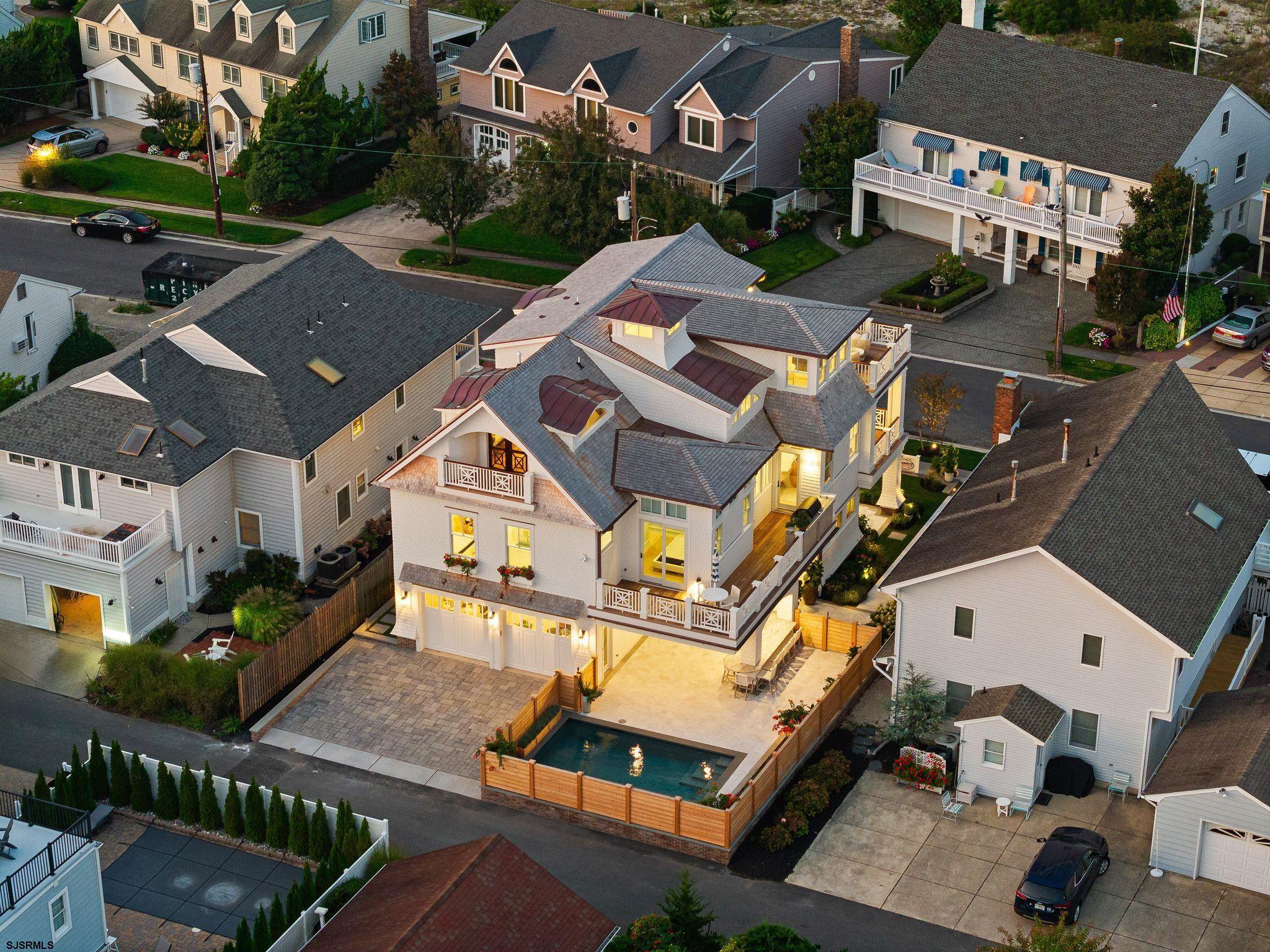 12 East Newcastle Road Ocean City, NJ 08226 - Photo 93 of 99 an aerial view of a house with a garden