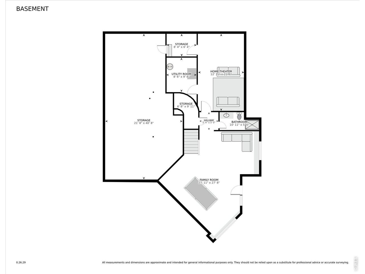 1424 Solitude Lane Evergreen, CO 80439 - Photo 44 of 46 a picture of a floor plan