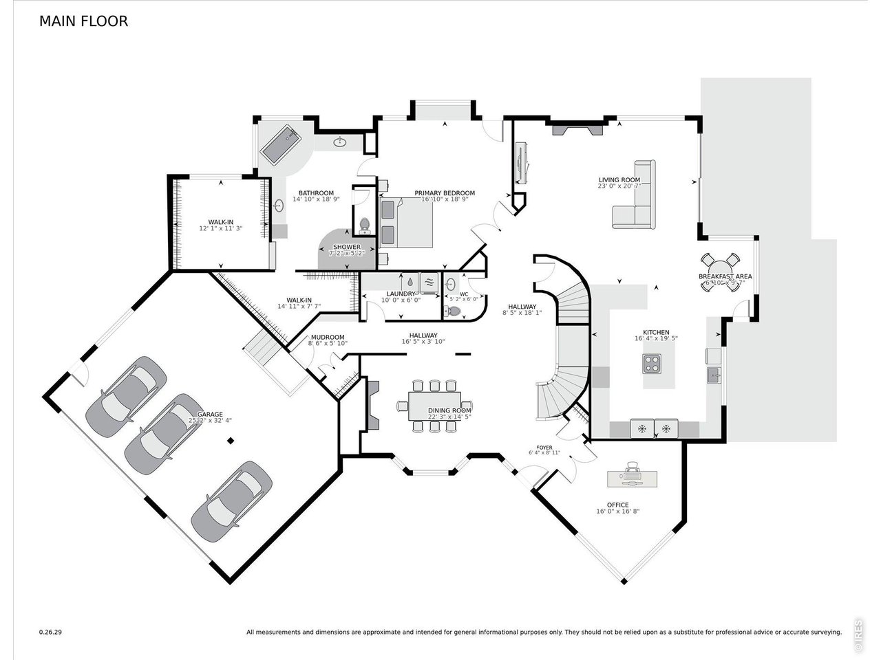 1424 Solitude Lane Evergreen, CO 80439 - Photo 45 of 46 a picture of floor plan