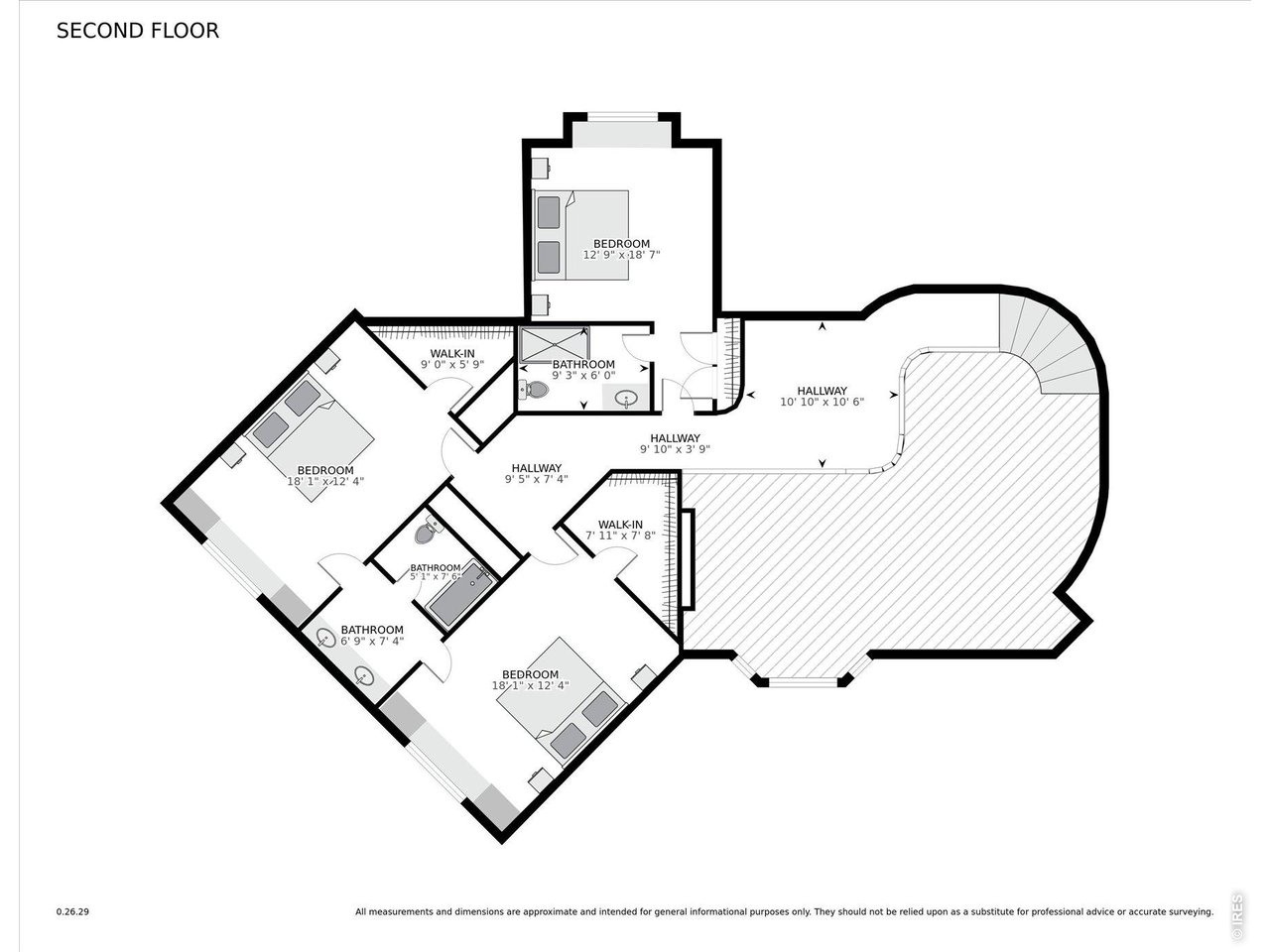 1424 Solitude Lane Evergreen, CO 80439 - Photo 46 of 46 a picture of a floor plan