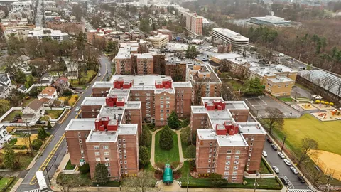 an aerial view of city